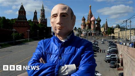 Russian Putin Mask Activist Claims Asylum In Ukraine Bbc News
