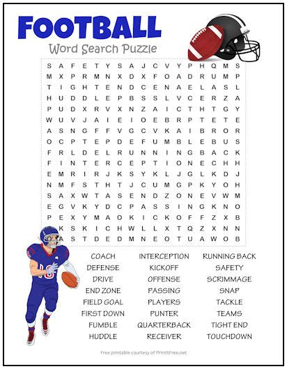 Football Word Search