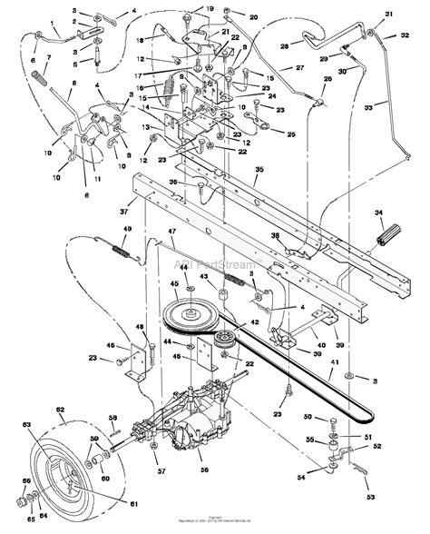 Murray 40530x92a Lawn Tractor 1997 Parts Diagram For Motion Drive