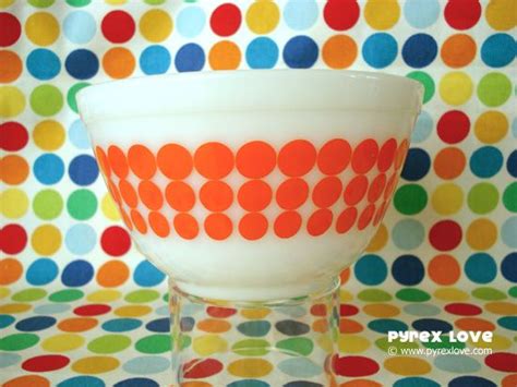 Pyrex Love Orange Dotty Bowl 1967 Pyrex Vintage Bowl Pyrex Bowls