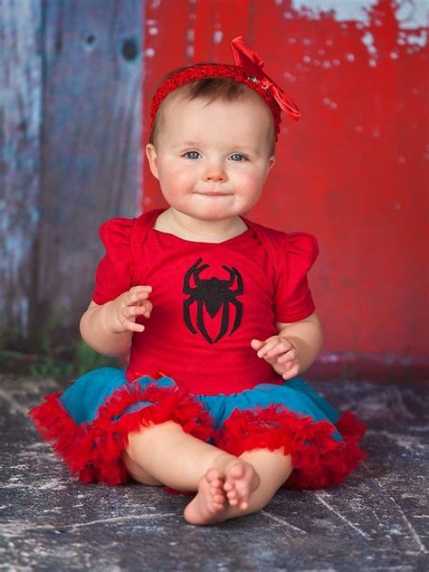 Spider Man Baby Newborn Onesie Bodysuit Tutu Outfits Costumes Tutu