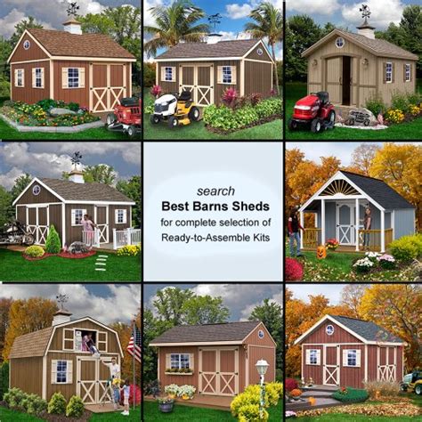 Best Barns Northwood 10′ X 10′ Wood Shed Kit Farm Garden Superstore