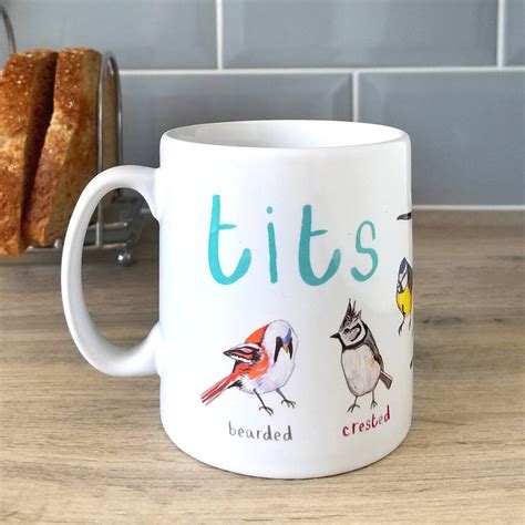 Tits Bird Mug By Sarah Edmonds Illustration