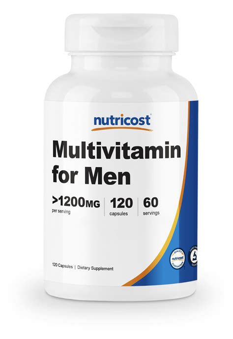 Nutricost Multivitamin For Men 120 Capsules Vitamins And Minerals For