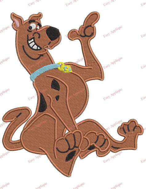 Scooby Doo Fill Embroidery Design 02 Machine Embroidery Instant Download Scooby Doo