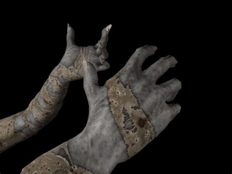 Zombie Hands Animated 3d Model