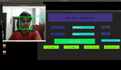 Github Trident Dev Deepattend This A Face Recognition Based Attendance Developed For The