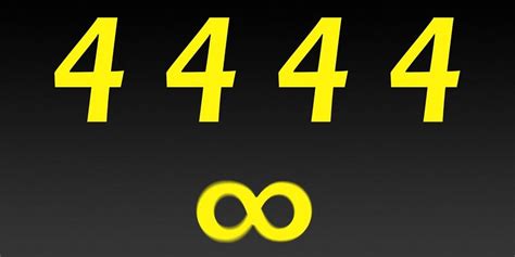 You Can Make Any Number Out of Four 4s Because Math Is Amazing