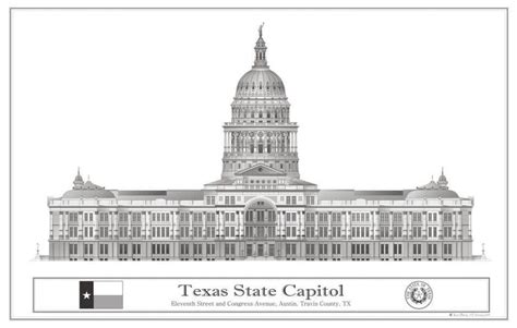 Download 17 free buidling icons in ios, windows, material and other design styles. A Texas State Capitol Drawing by Kenn Berry | Ferry ...