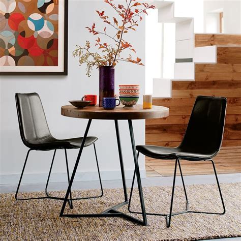 Leather Slope Dining Chair West Elm Uk