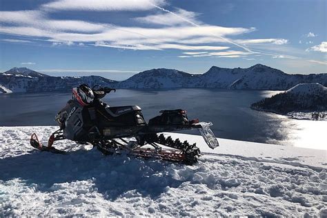 2024 Guided Snowmobile And Snowbike Mountain Tour And Clinic At Crater Lake
