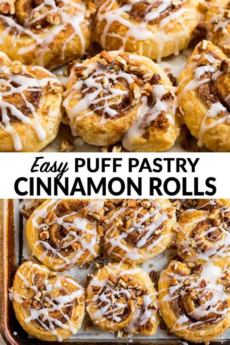These Easy Puff Pastry Cinnamon Rolls Use Puff Pastry Instead Of