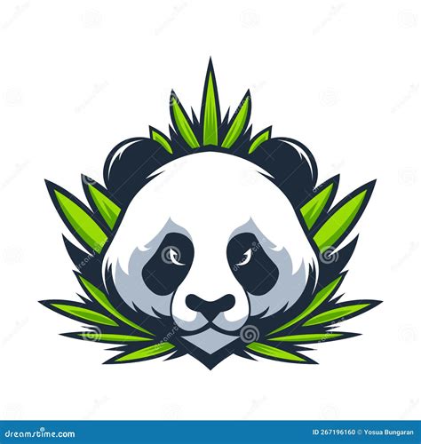 Panda Mascot Logo Concept Vector Illustration Cartoon Suitable For