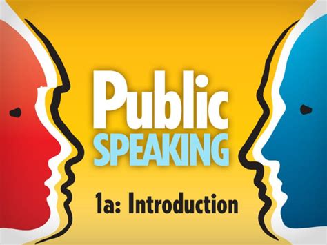 Public Speaking 1a Introduction Edynamic Learning