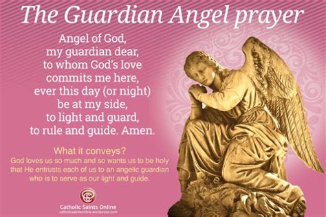 The Guardian Angel Prayer Go To Mary