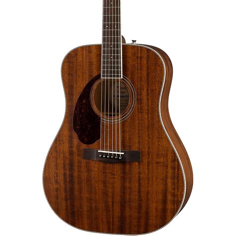 Fender Pm 1 Dreadnought All Mahogany Left Handed Acoustic Guitar Woodwind And Brasswind