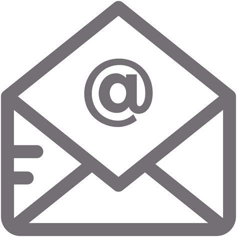 Gray Email Icon At Collection Of Gray Email Icon Free