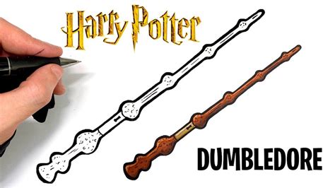 Être l'envie de votre fanclub avec cette écharpe remarquable. Come Disegnare Bacchetta de Dumbledore - Harry Potter - YouTube