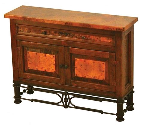 Country 2 Door1 Drawer Buffet W Pablo Base And Copper Copper