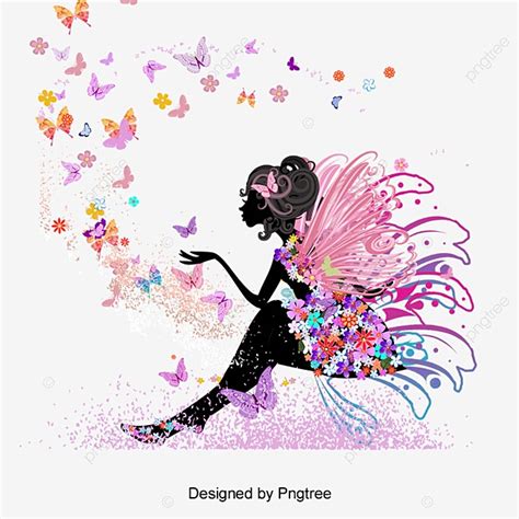 Butterfly Fairy Silhouette Png Clip Art Image Gallery Fairy Silhouette