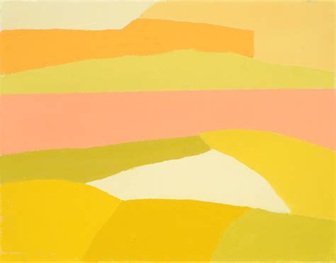 Etel Adnan Landscape 2014 Landscape 2014 Oil On Canvas 32 X 41 Cm
