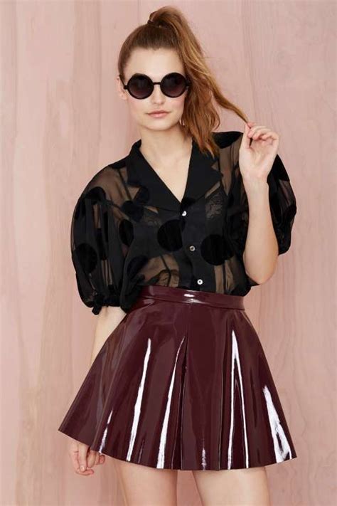 Glamorous Vinyl Frontier Skater Skirt Skirts Fashion Vinyl Dress