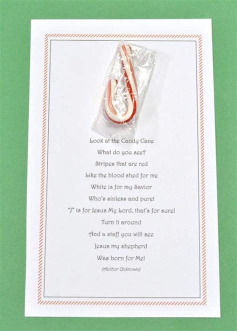 Here is the famous poem about the candy cane that points back to jesus as the meaning of christmas. candy cane printable poem | Christmas poems, Preschool ...