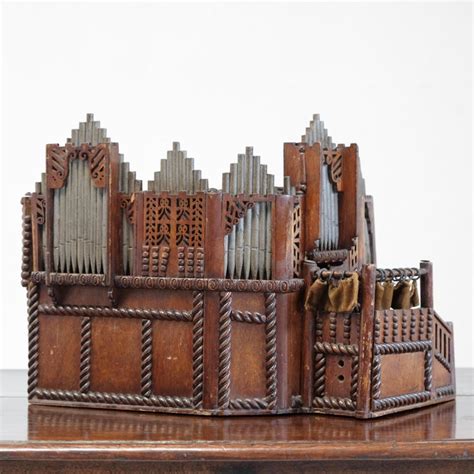 Large Church Organ Architectural Scale Model English 19th Century