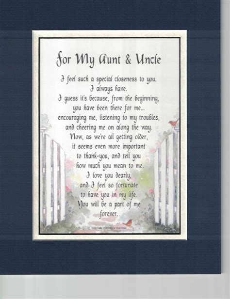 Aunt And Uncle Poem Aunt And Uncle Print Aunt And Uncle Etsy