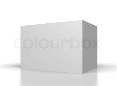 Big Blank White Box Stock Image Colourbox