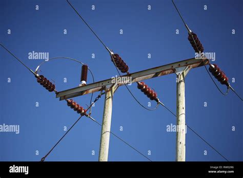 Overhead Power Line Stock Photo Alamy