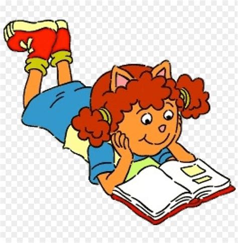 Free Download Hd Png Download Arthur Character Sue Ellen Reading Clipart Png Photo Toppng