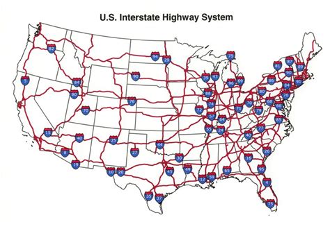 Us Interstate Highway Map See The Usa In A Different Way