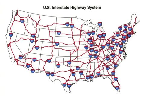 us interstate highway map see the usa in a different