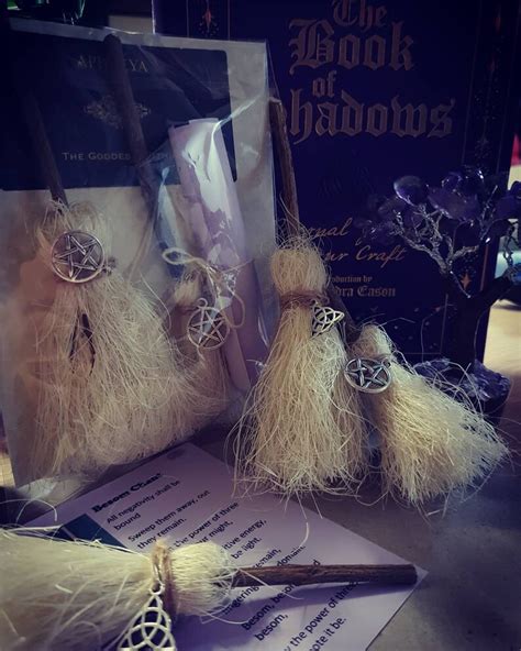 Minialtar Besom With Triquetra Charm Witches Broom Magic Etsy Australia