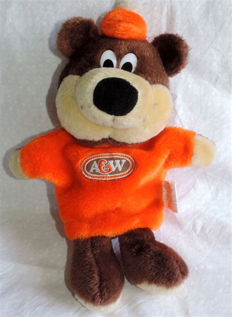Kumiko with a teddy bear headband on. Vintage 14 inch A&W Root Beer Plush Bear Hand Puppet ...