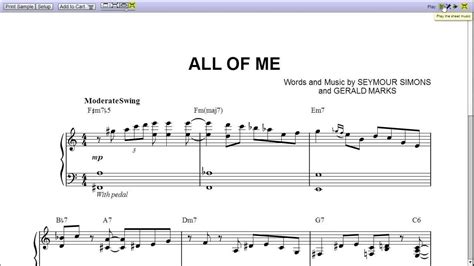 For those of you who do not know, the all of me song was written by john legend and was published on his fourth studio album called love in the future which came out in 2013. "All of Me" by Michael Bublé - Piano Sheet Music (Teaser) - YouTube