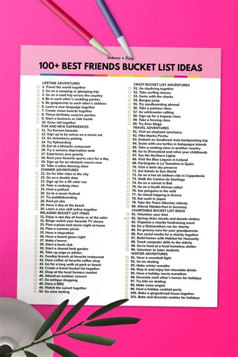 100 Best Friends Bucket List Ideas Fun Things To Do With Your Best