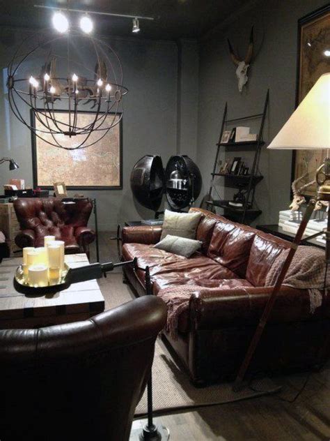 50 Awesome Man Caves For Men Masculine Interior Design Ideas Brown