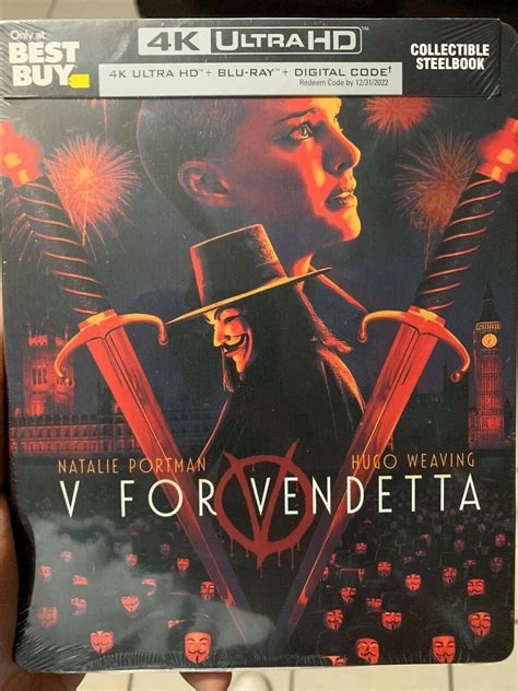 V For Vendetta 4k2d Blu Ray Steelbook Best Buy Exclusive Usa