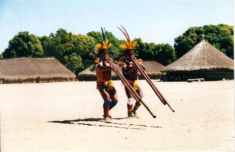 Flauta Uruá Aldeia Kamaiurá Alto Xingu Fotografia De Noel Villas