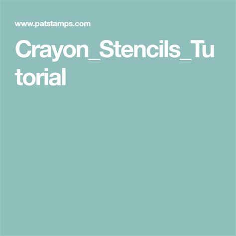 The Words Crayon Stencils Tu Floral Are In White Letters On A Blue