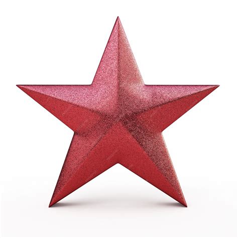 Premium Photo 3d Render Red Star Isolated On White And Clipping Path