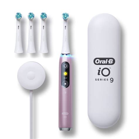 Oral B IO Series Electric Toothbrush With Brush Heads Rose Quartz Walmart Com
