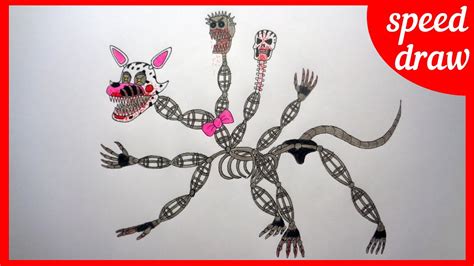 Speed Draw Nightmare Mangle Five Nights At Freddys Characters Youtube