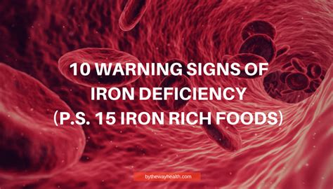 Warning Signs Of Iron Deficiency And Iron Rich Foods