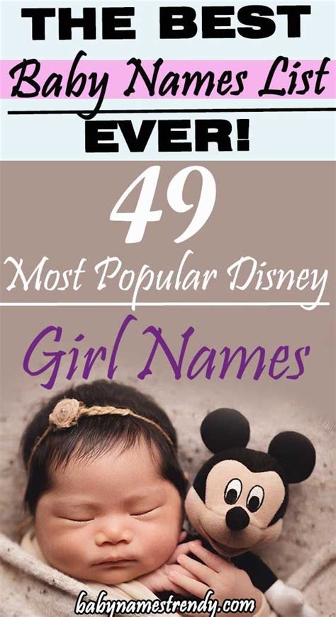 Best 49 Dreamy And Mystical Disney Girl Names For Your Baby Cool