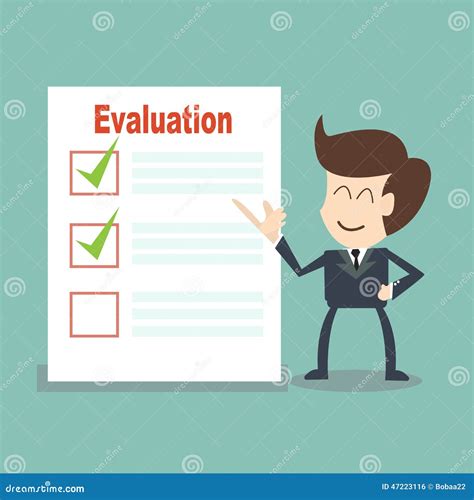 Evaluation Stock Vector Illustration Of Assess Decide 47223116