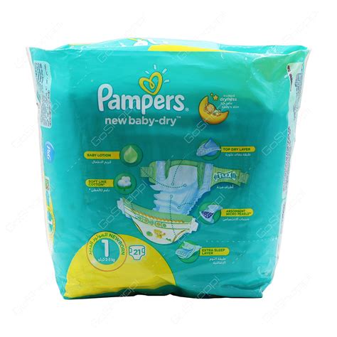 Pampers New Baby Dry Diapers Size 1 21 Diapers Buy Online