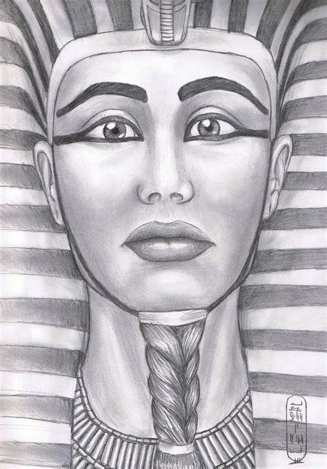 Authentic Egyptian Queen Hatshepsut Drawing